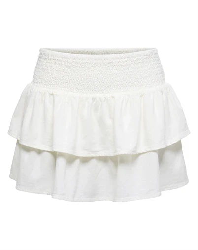 Only - ONLGoa Linen Nederdel - Cloud Dancer